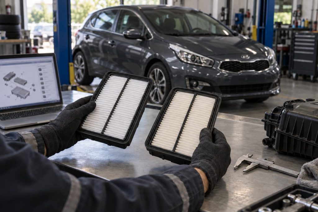 Сравнение фильтров при подборе запчастей для Kia Ceed JD